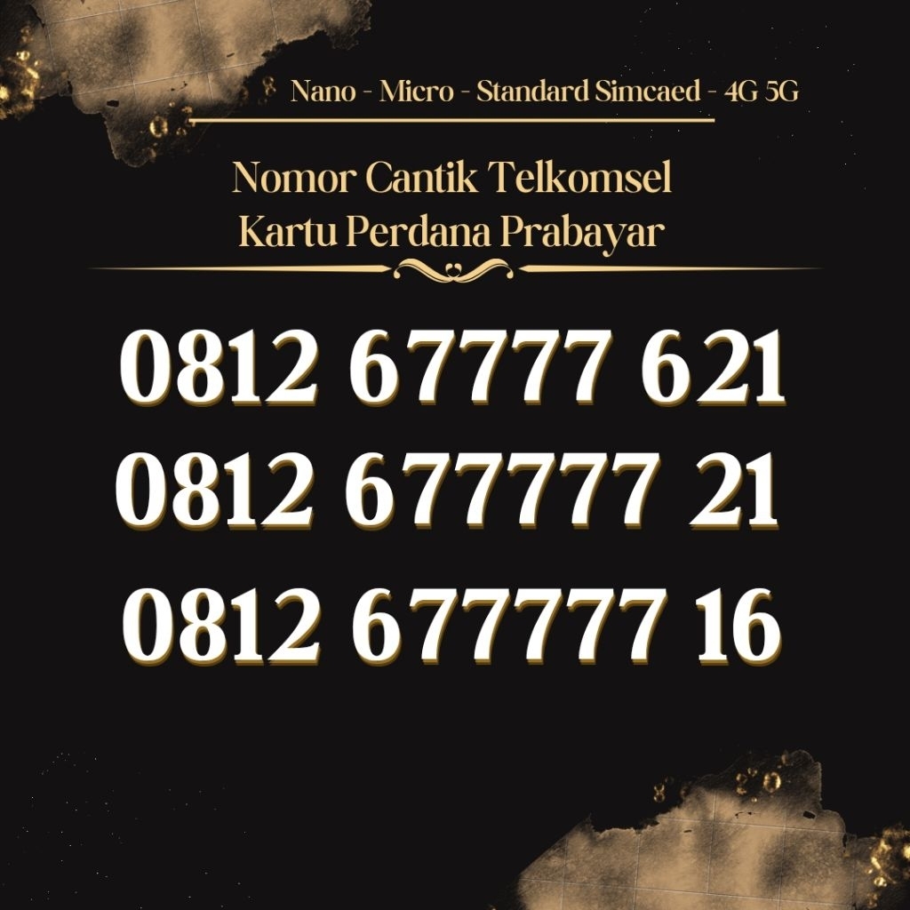 677777  NOMOR CANTIK SIMPATI TELKOMSEL 4G 5G KARTU PERDANA SIMPATI CANTIK KARTU PERDANA SIMPATI NOCA