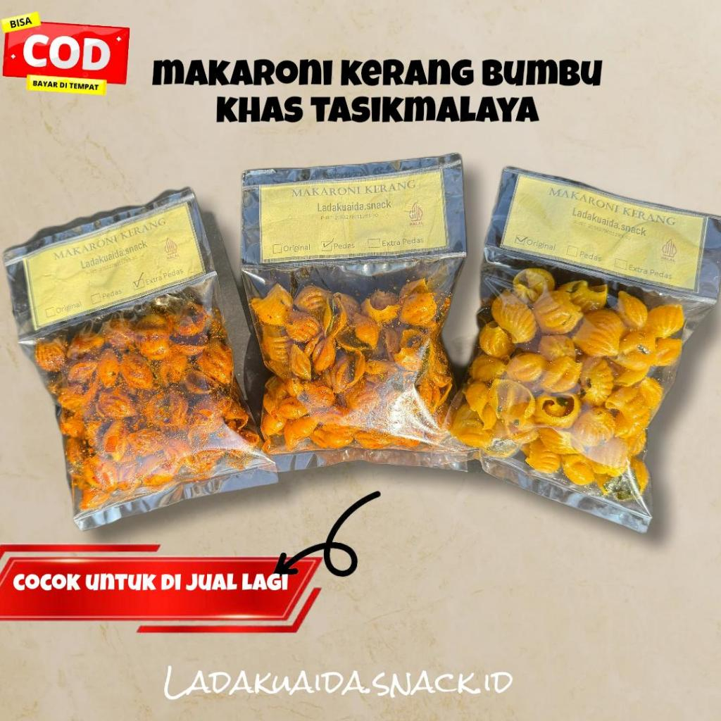 

MAKARONI KERANG DAUN JERUK KEMASAN MINI - BUMBU MELIMPAH BIKIN NAGIH