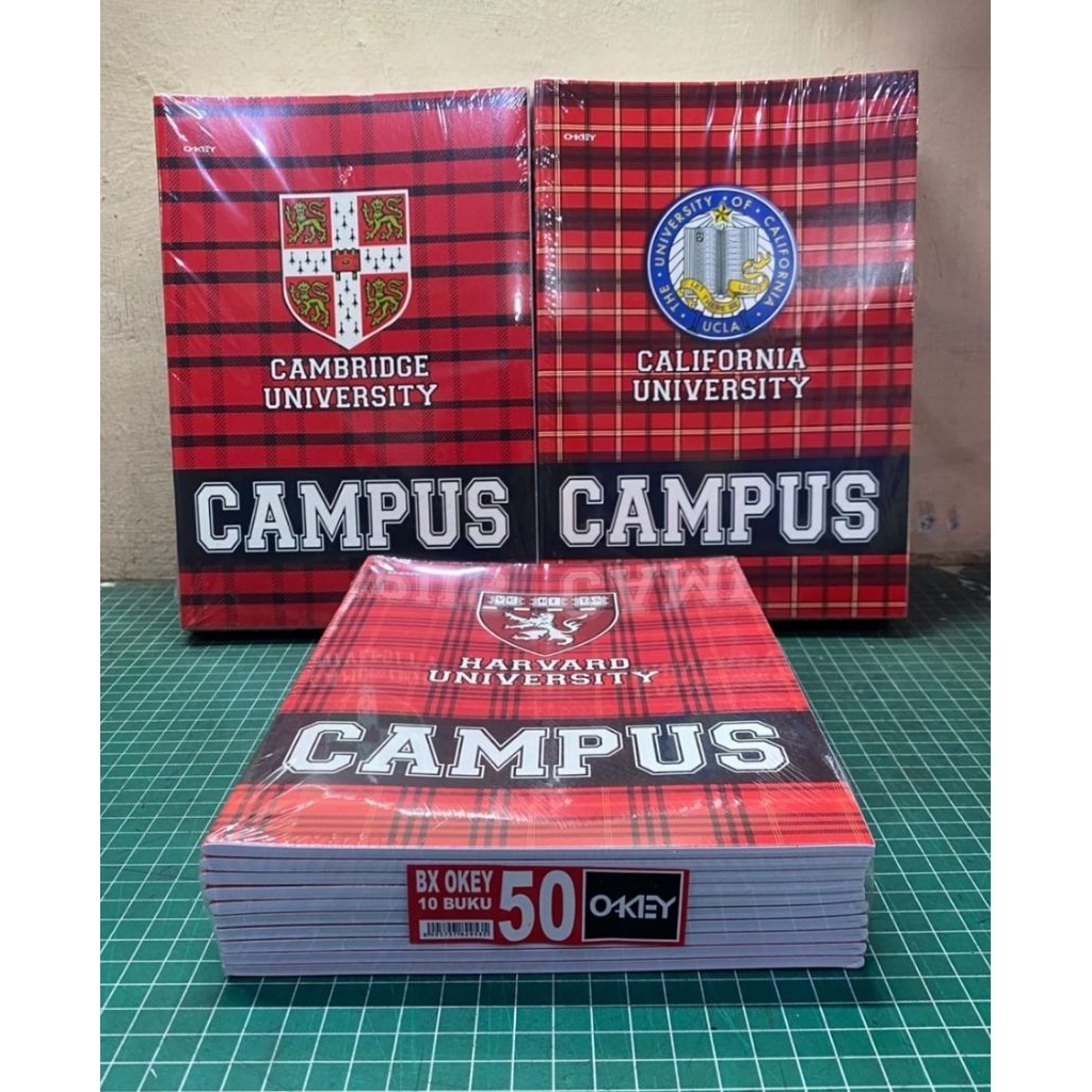 

Buku Tulis Okey isi 50 lembar Tema Campus (per pack)