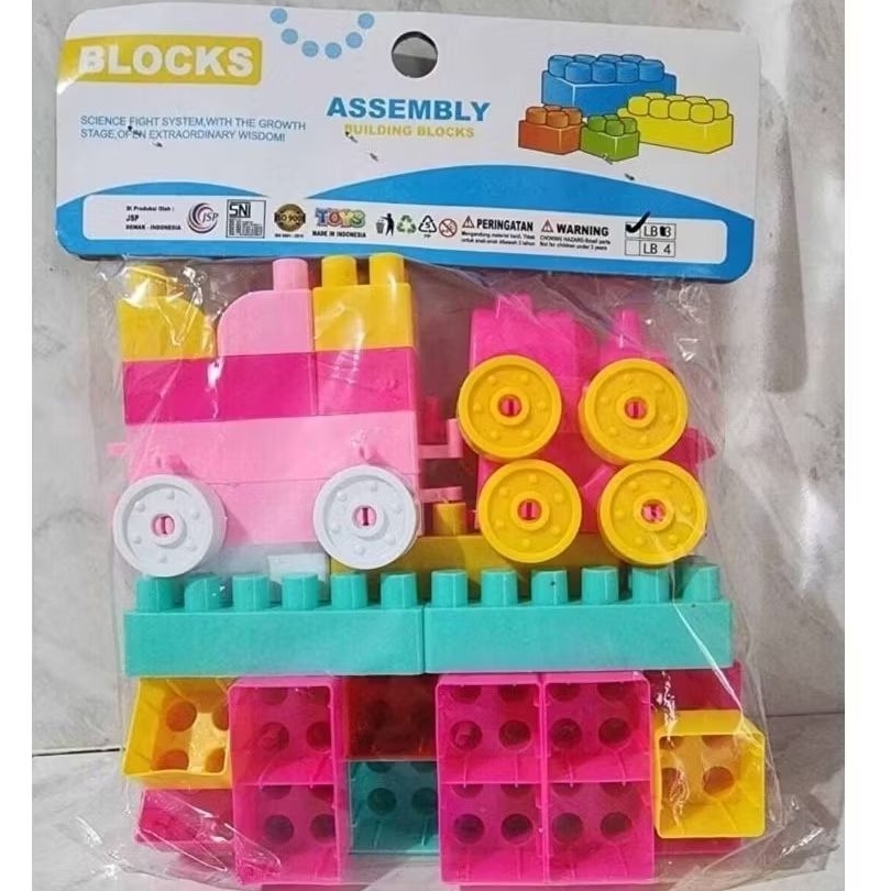 Mainan Balok Susun Anak - Assembly Building Blocks - Mainan Edukasi Anak TK