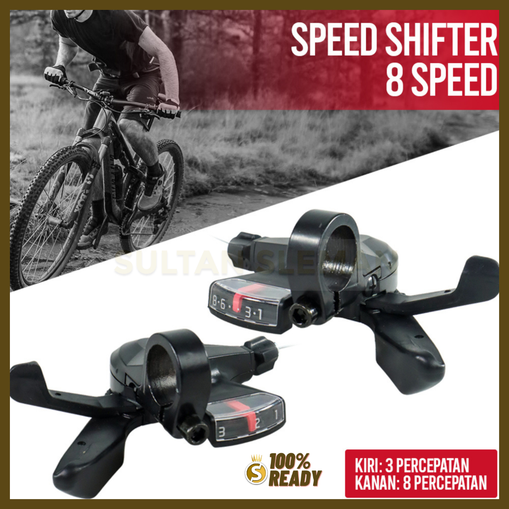 Speed Shifter Trigger Sepeda 8 Speed 2 PCS - Hitam / Shifter Operan Sepeda 8 Speed