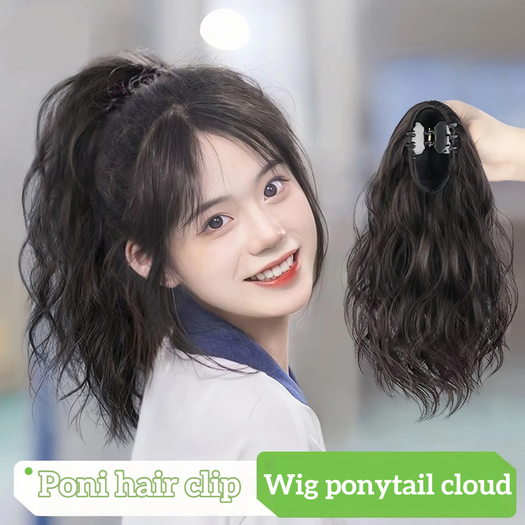 Hair Clip Ponytail Wig 35cm Wig ponytail cloud Poni hair clip Poni hair clip korea Hair clip ponytai