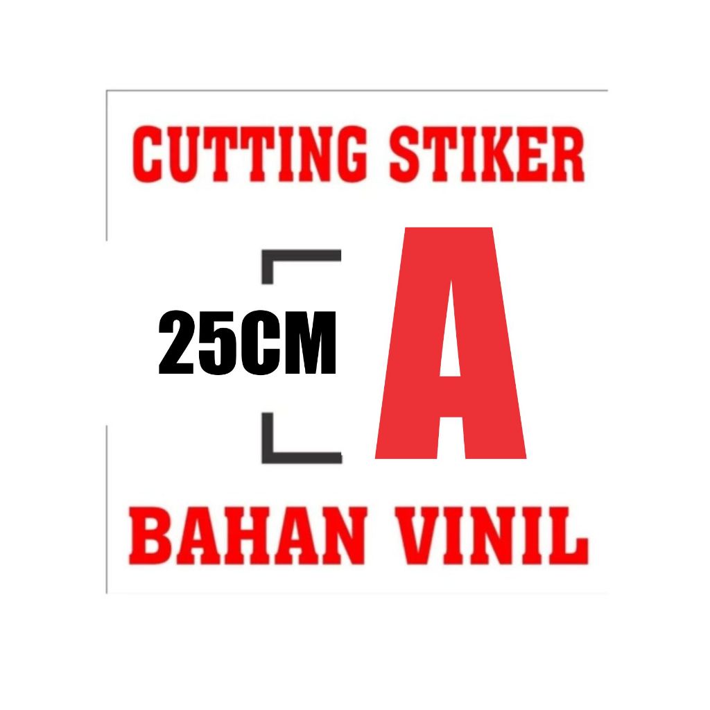 

STIKER HURUF / ANGKA UK TINGGI 25CM 1 DIGIT