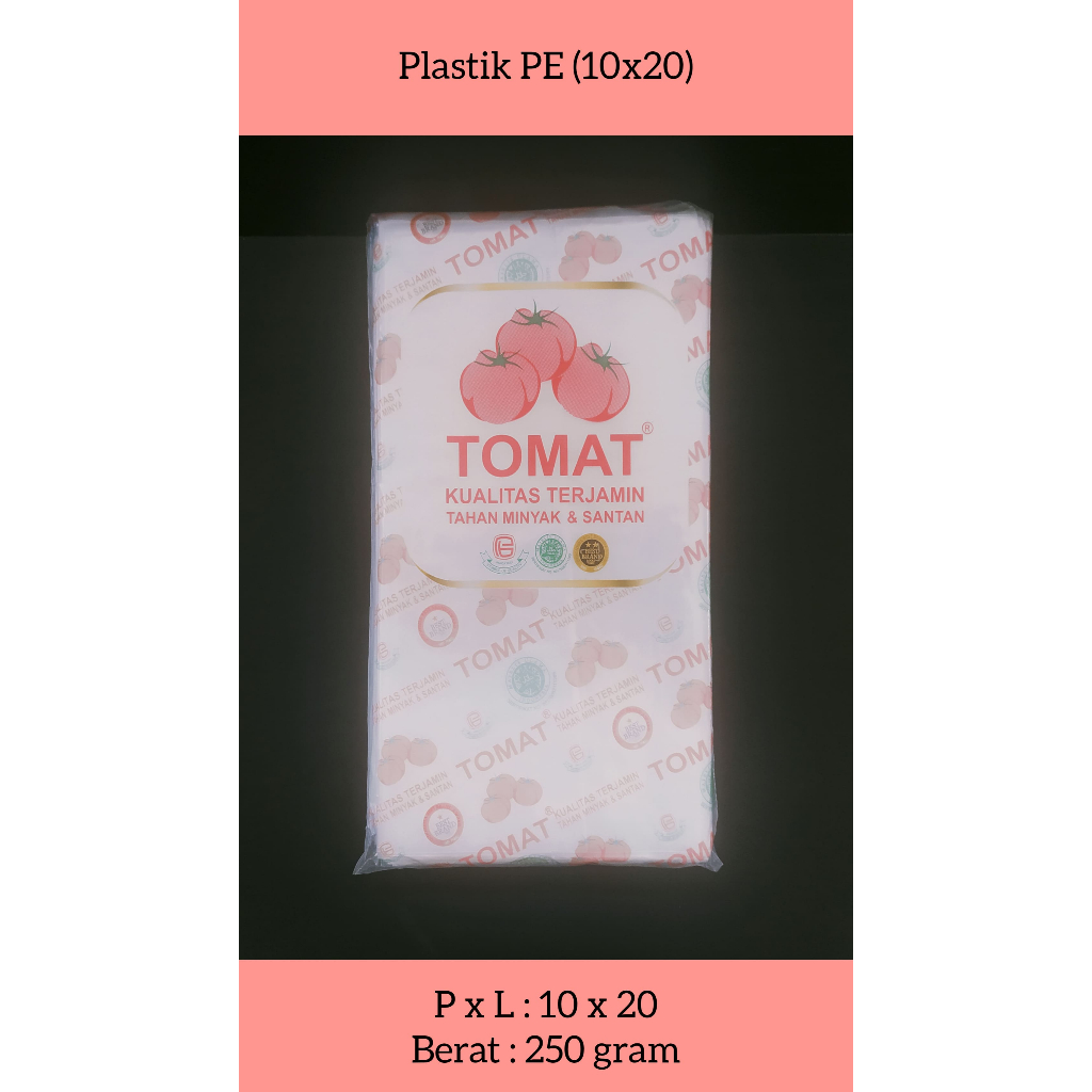 Fajar Mulya - Plastik PE Tomat (10 x 20), (12 x 25), (15 x 30) - 1 Pack