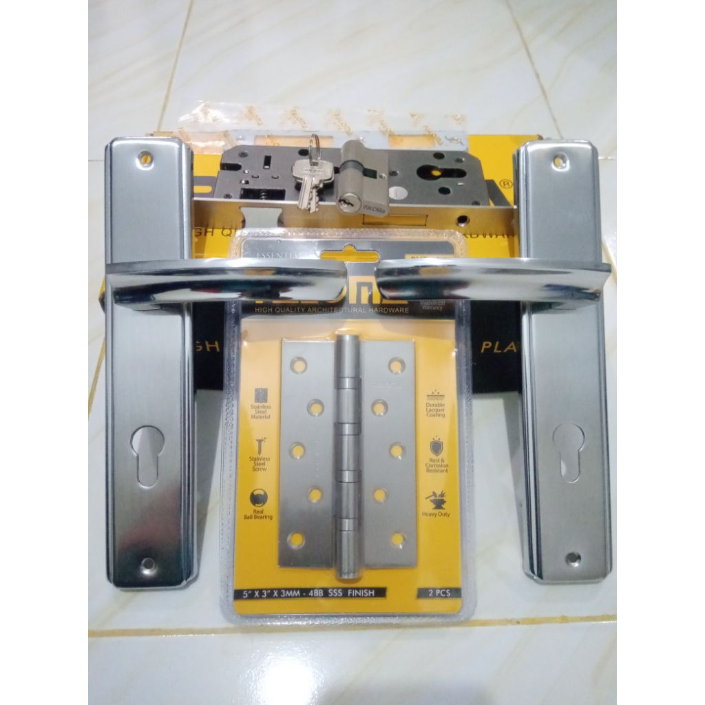 paloma handel pintu set plus engsel 5" stainless stell original