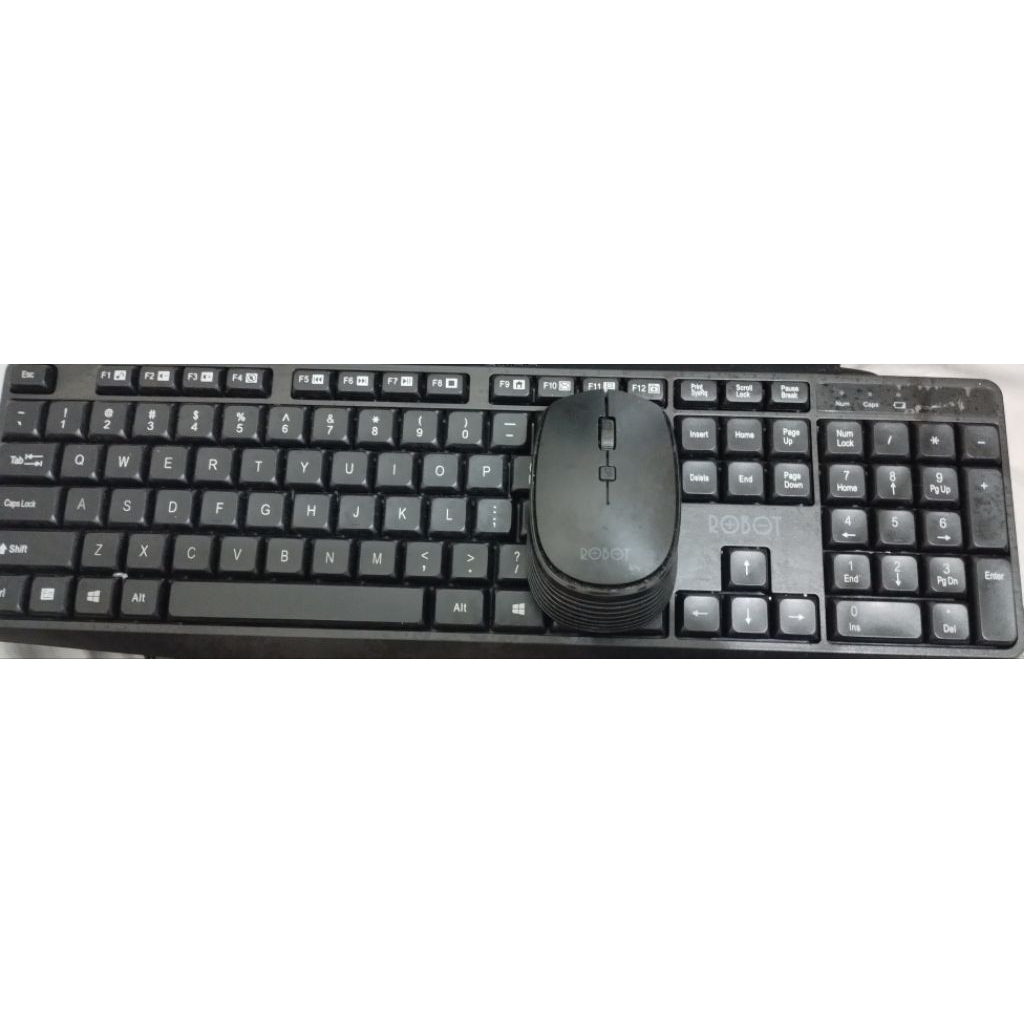 PRELOVED Keyboard & Mouse KM3100 ROBOT wireless 1 USB Receiver