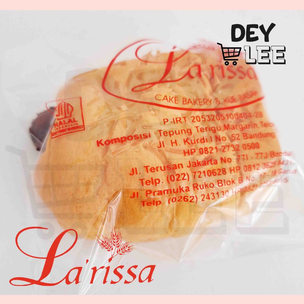 

LARISSA Roti Pisang Keju / Cokelat per 1 pc Satuan Fresh Halal Bandung