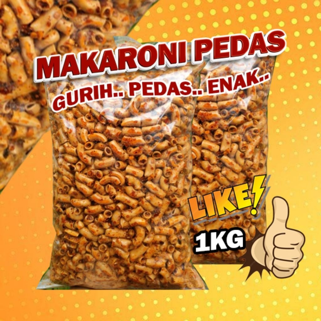 

Makaroni Cikruh Original Pedas Daun Jeruk Viral 1KG COD Cemilan Sultan Cianjur Super Bumbu Melimpah