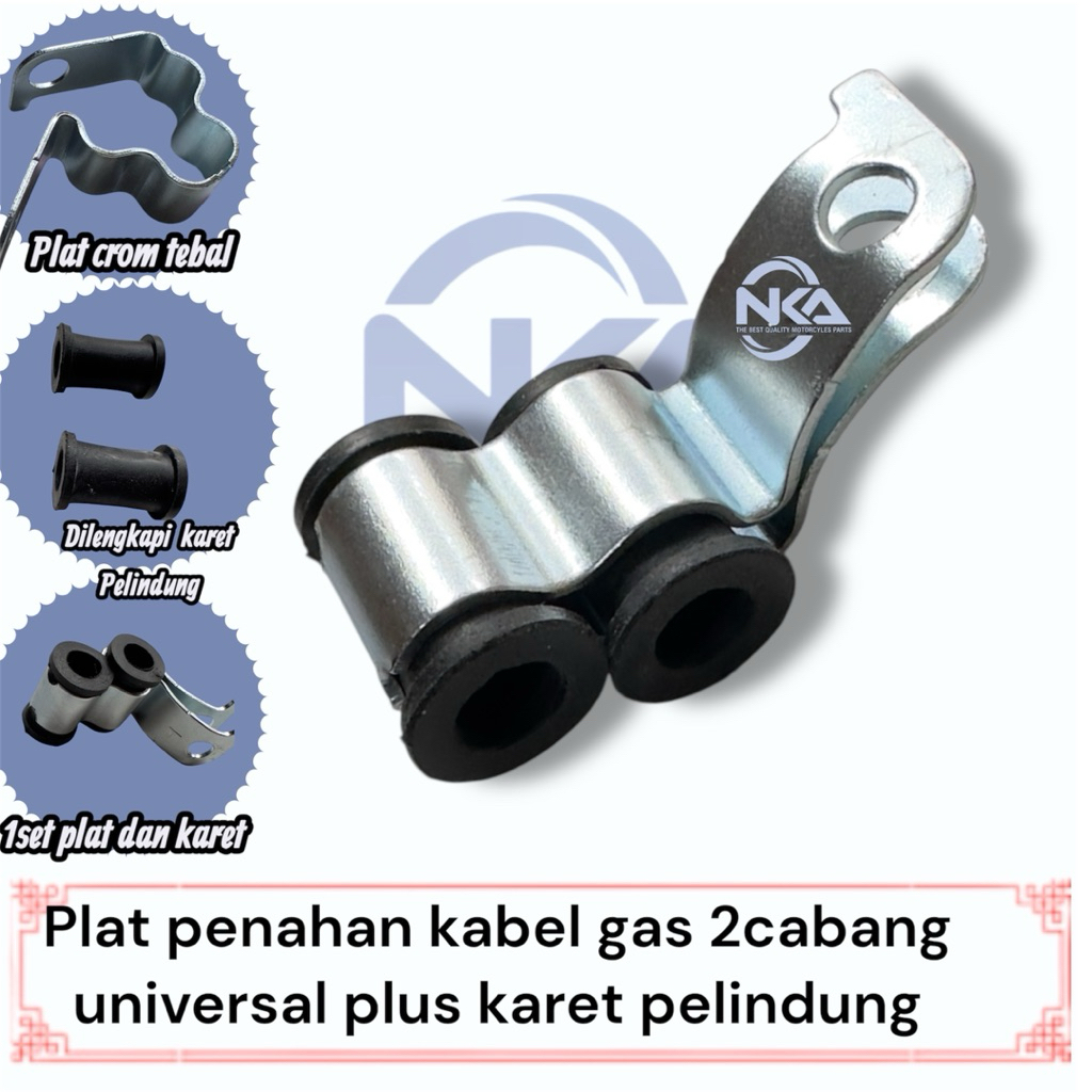 plat dudukan kabel gas 2 cabang cocok untuk variasi pnp vario 125 esp vario 150 160 led