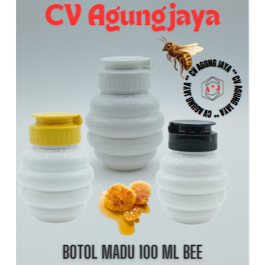 Botol Madu Bee Putih 100 ml / Botol Plastik / Botol Madu / Botol Madu TJ / Botol Madu Bee / Botol 10