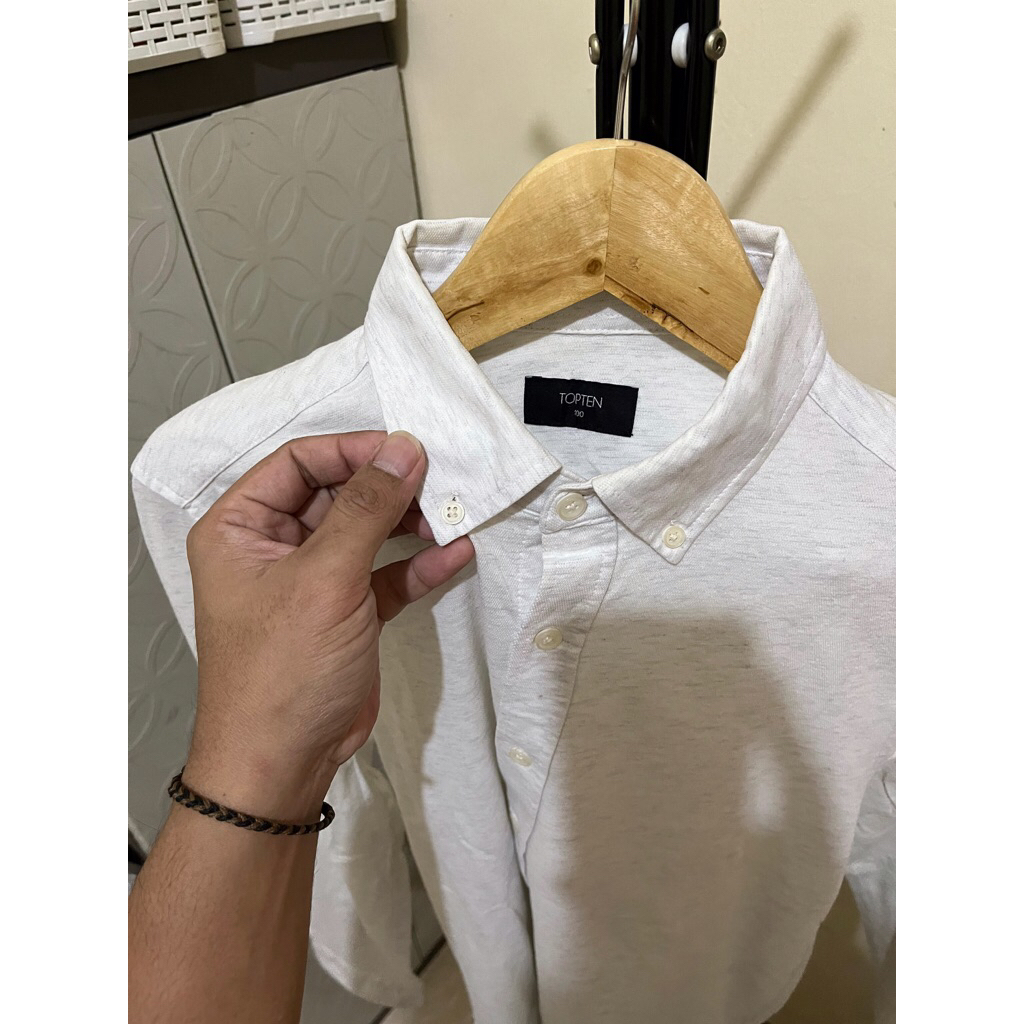 kemeja bahan katun TOPTEN original