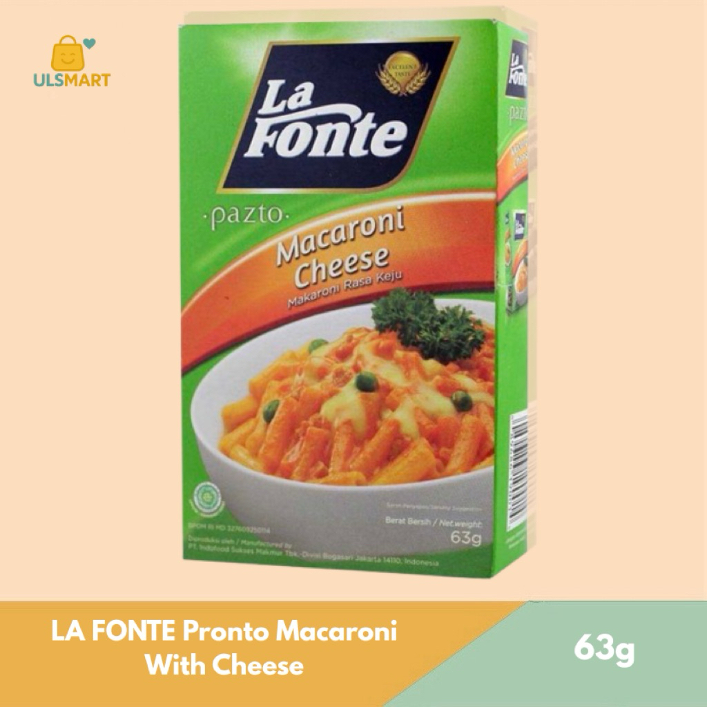 

LA FONTE Pronto Macaroni With Cheese 63 g