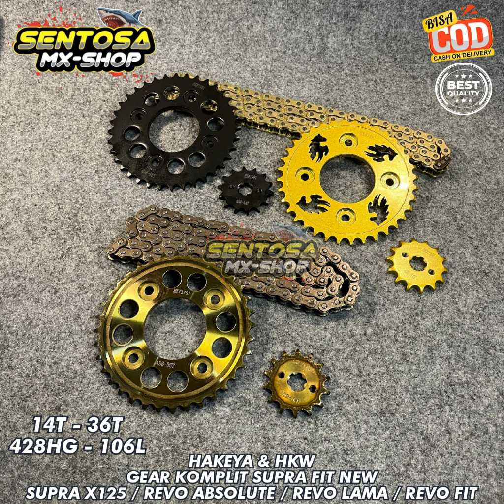 GIGI TARIK KOMPLIT - GEAR SET SUPRA FIT NEW | KARISMA | SUPRA X 125 | REVO LAMA | REVO FIT | REVO AB