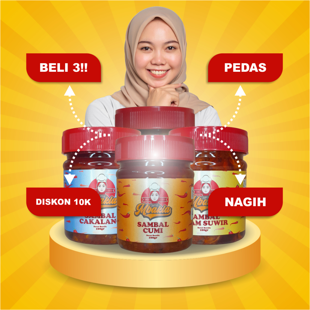 

Dapur Mbakla | Sambel Cumi Ayam Suwir Cakalang Cumi Ijo Pedas Nagih Gurih