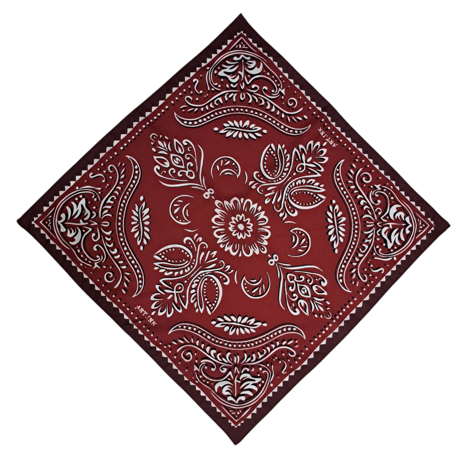 ART.INK - slayer bandana motif korean - slayer bandana scraf fashion - BATIK MERAH