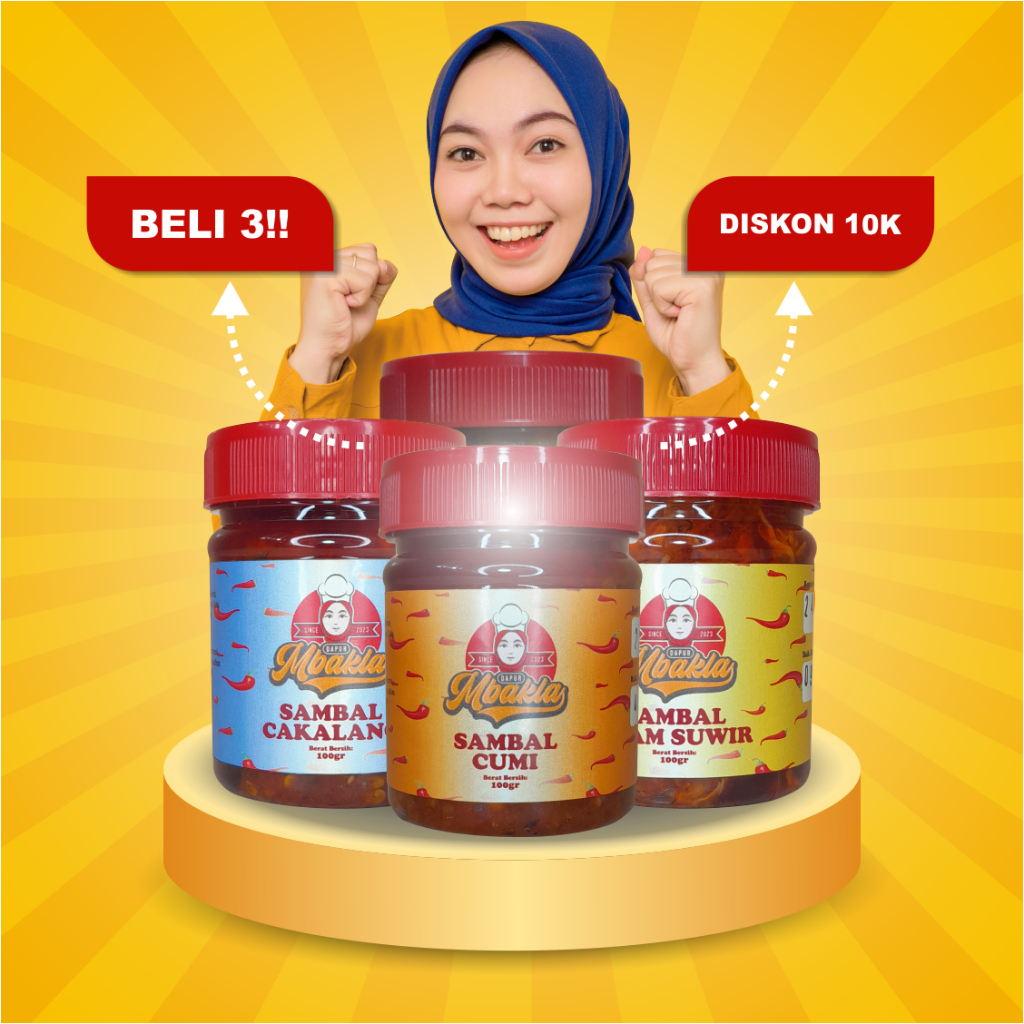 

Dapur Mbakla | Sambal Cumi Ayam Suwir Cakalang Cumi Ijo Nagih Pedas Gurih