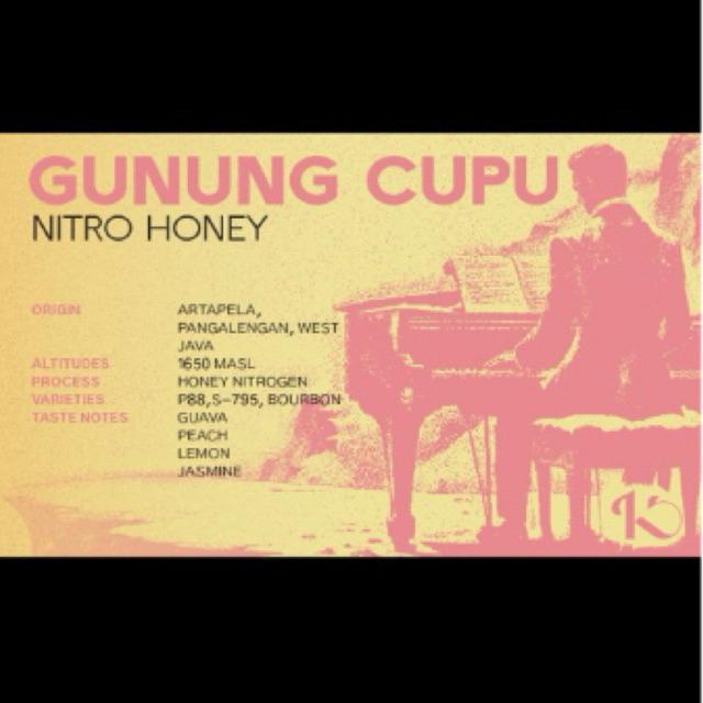

GUNUNG CUPU Nitro Honey - Honey Nitrogen - Specialty Coffee - Single Origin - Arabica - Filter Roast