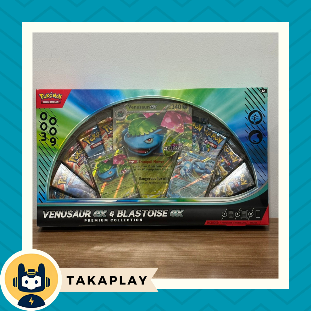 Pokemon TCG English Venusaur ex & Blastoise ex Premium Collection Box Scarlet and & Violet SV Surgin