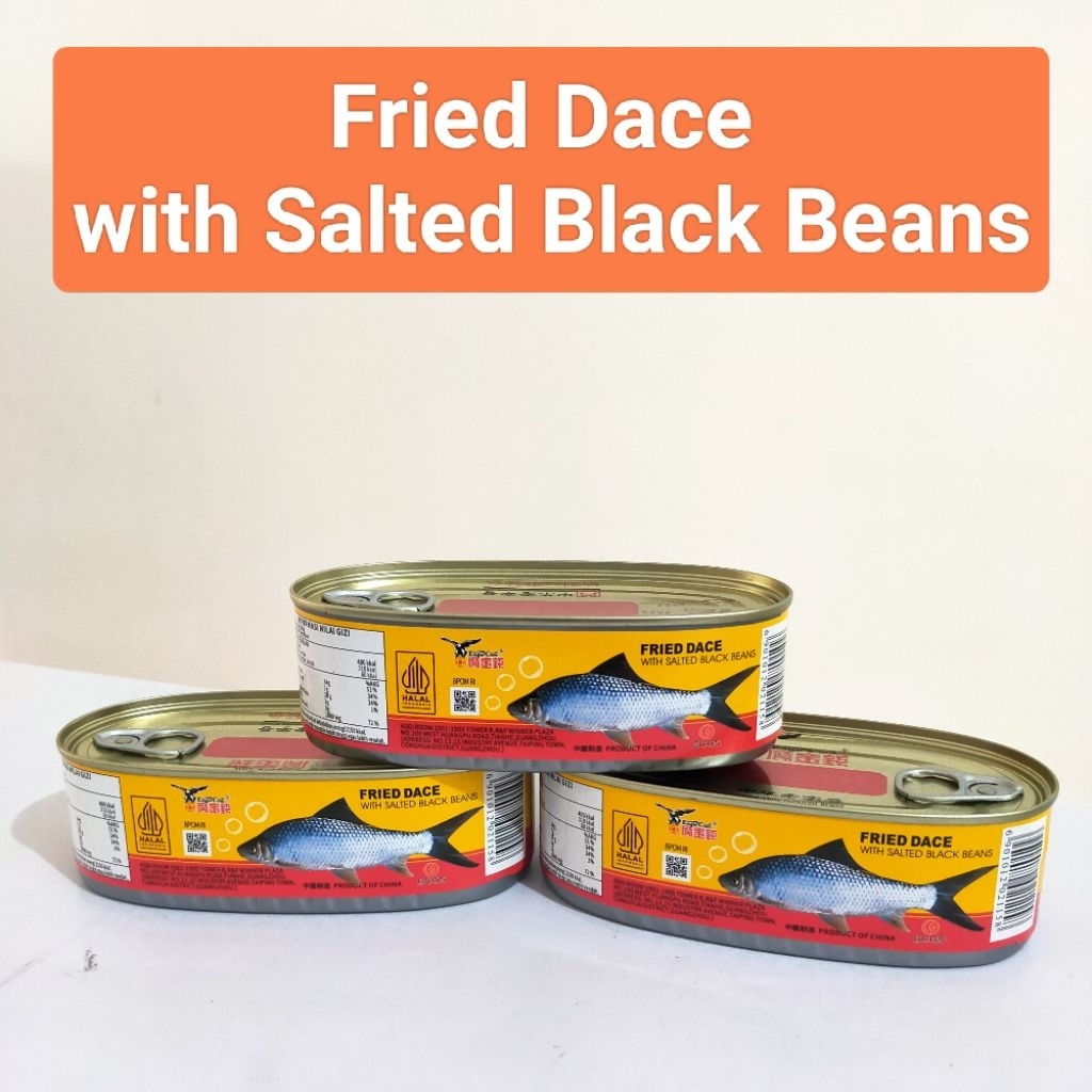 

Eagle Coin Fried Dace with Salted Black Beans/Ikan Tausi Kaleng 184gr HALAL
