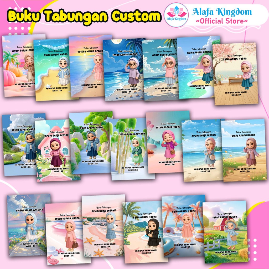 

Alafakingdom 171-190 Buku Tabungan Custom