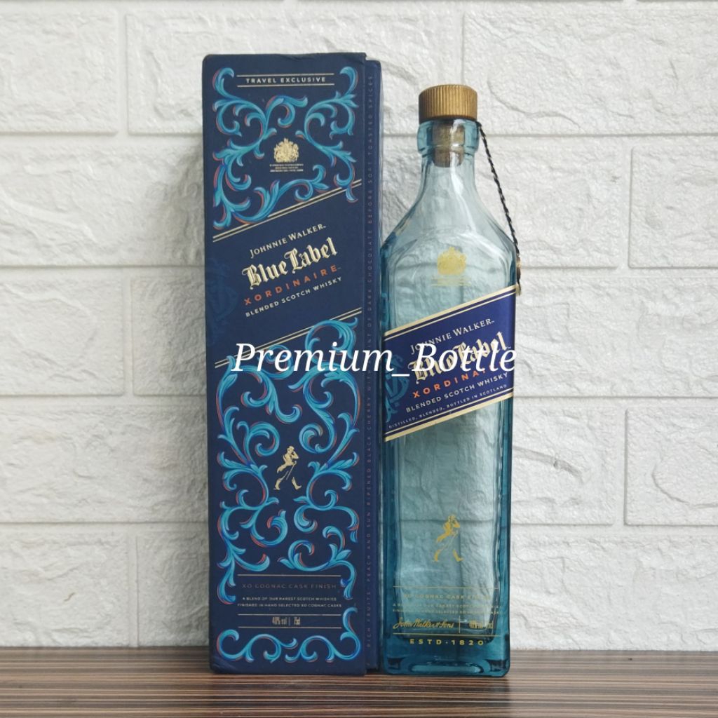Botol Kosong JW Blue Label Xordinaire 750ml + Box