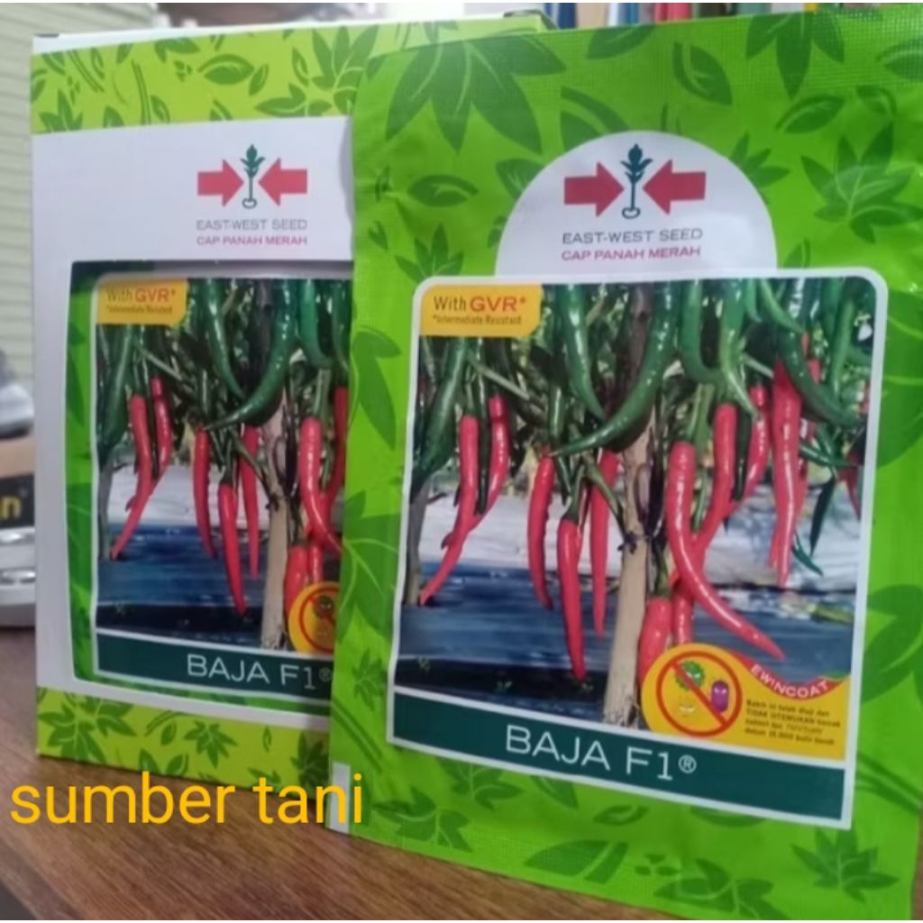 

Benih Cabai Besar BAJA FI 1500 butir Cap panah merah