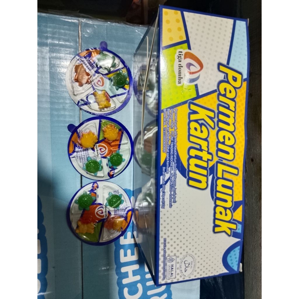 

permen lunak kartun