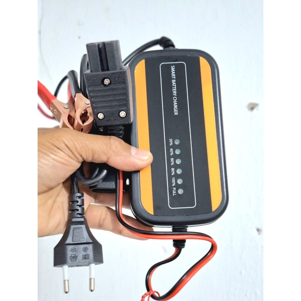 Charger Aki 12Volt 2A untuk Sprayer elektrik dan Aki Motor
