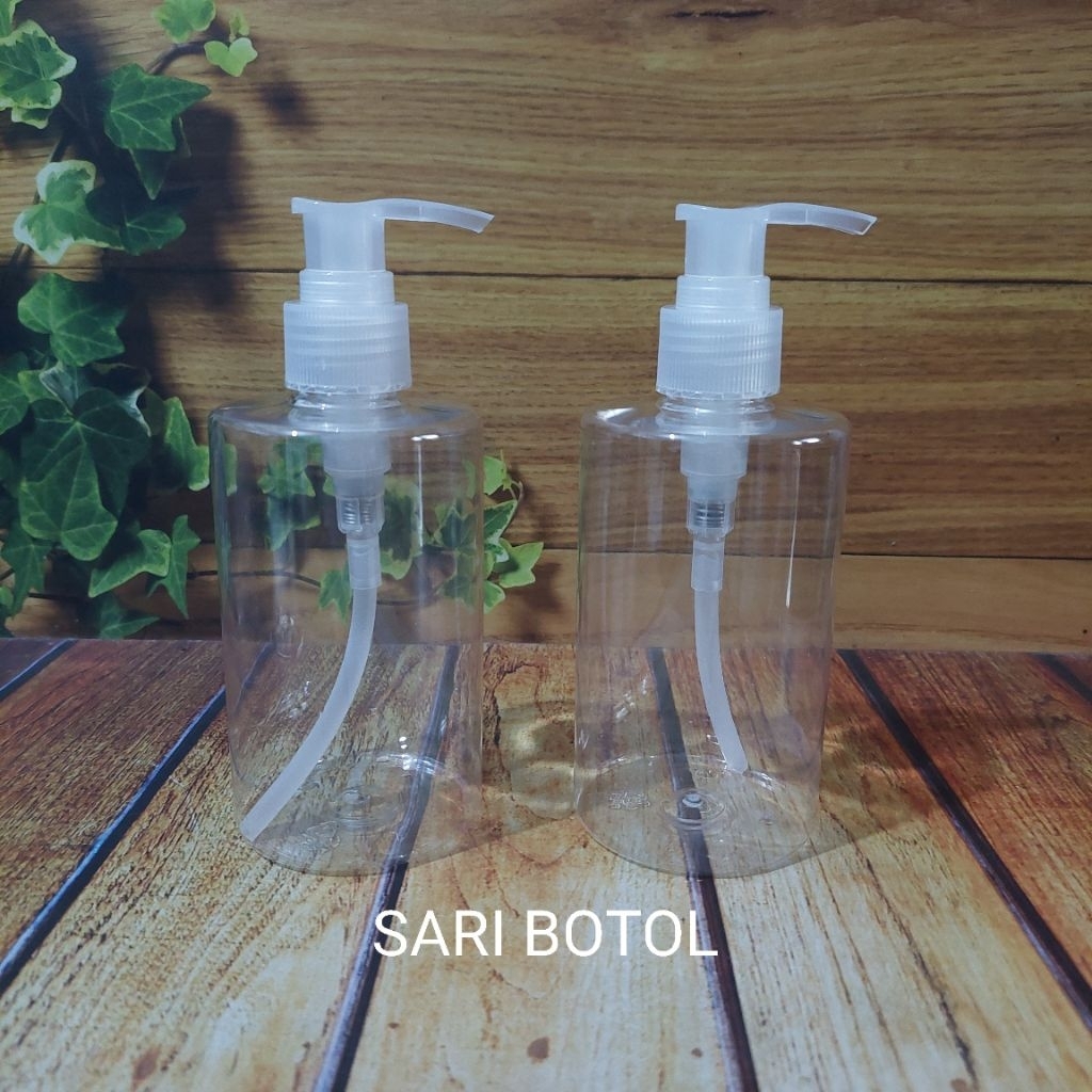 BOTOL PUMP 250ML / BOTOL SABUN CAIR / BOTOL PUMP 250 ML BENING MODEL RF