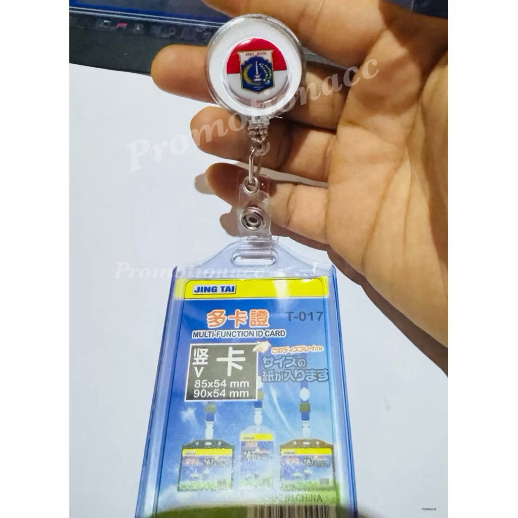 

ID Card Yoyo Logo DKI Jaya Raya + Case / Casing / Tempat Wadah Kartu 2 sisi Karet ID Card Name Tag PREMIUM