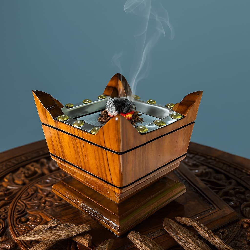 tempat bukhur kayu jati wadah tempat bakar kayu gaharu