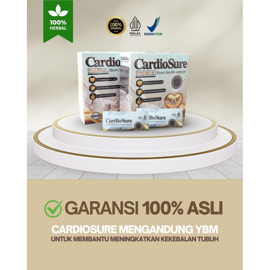 

Cardiosure susu kesehatan Jantung dan Hipertensi 100% Original resmi BPOM Halal