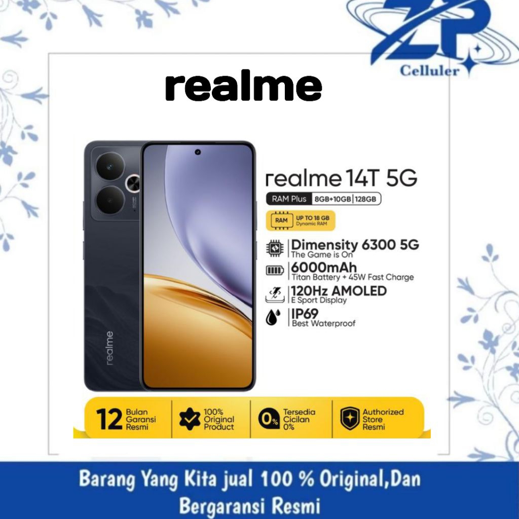 realme 14T ram 8/Rom 256 garansi resmi realme