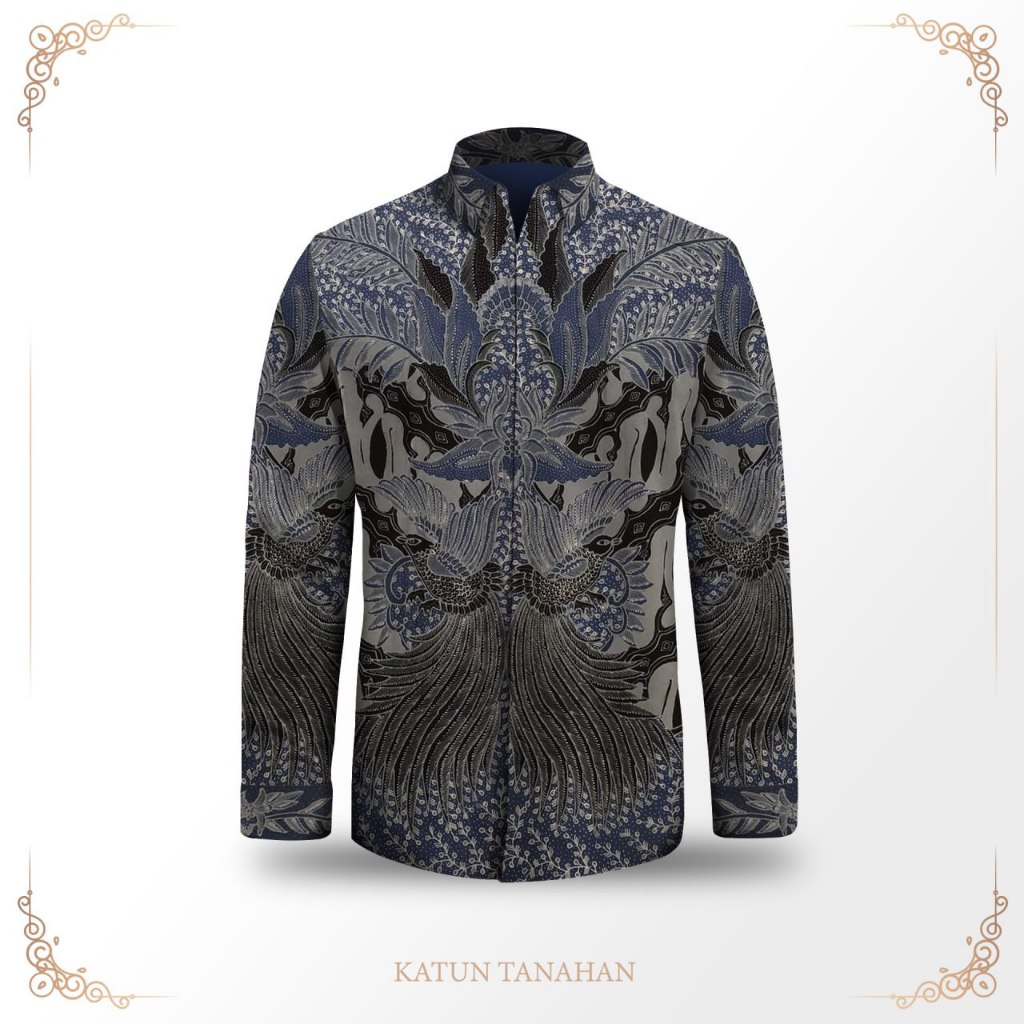 Kemeja Formal Dewasa Batik Lengan Panjang Pria Batik Tulis Asli Exclusive Kain Katun Exclusive Mewah