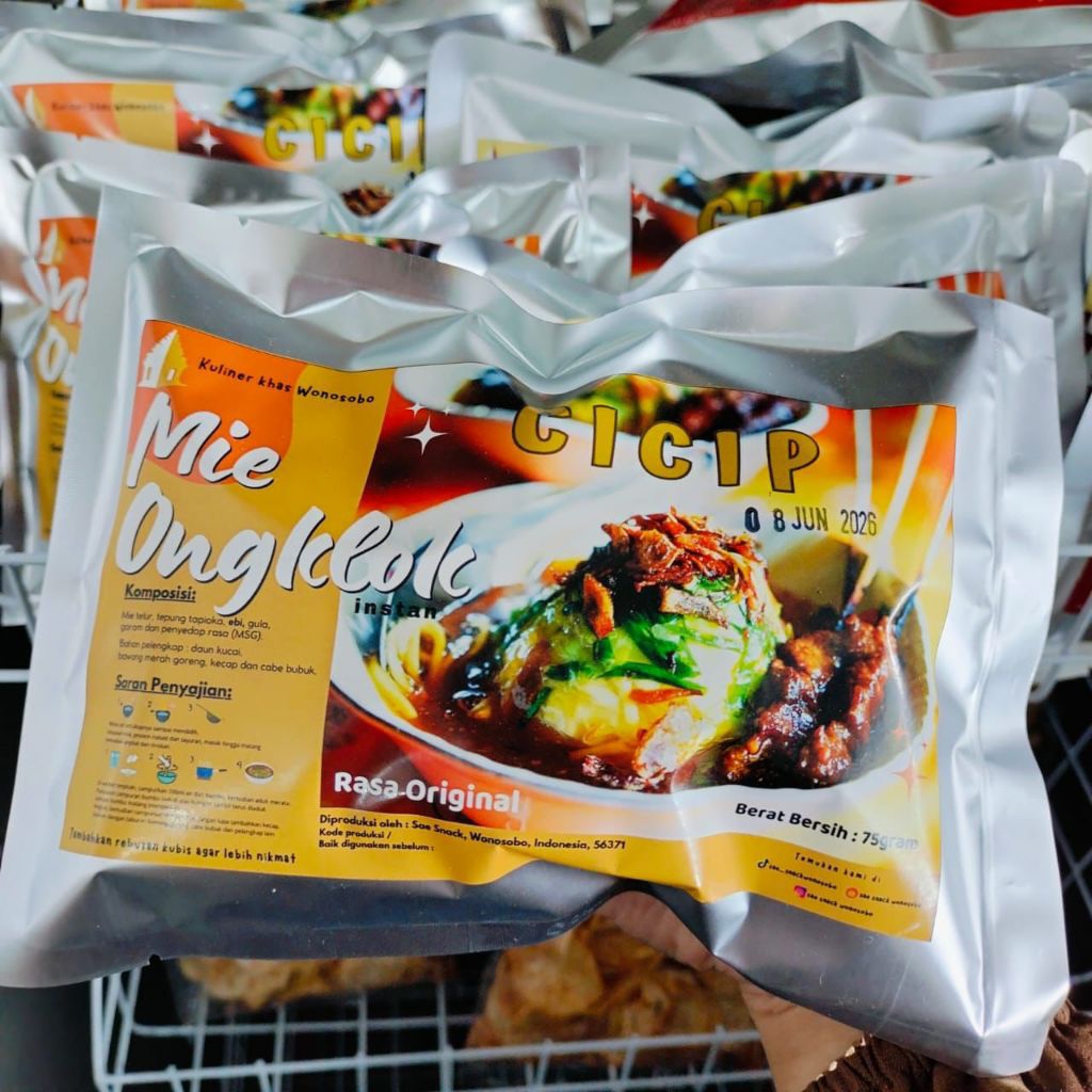 

CICIP MIE ONGKLOK INSTAN ORIGINAL 100% ASLI KHAS DIENG WONOSOBO RASA MIRIP SEPERTI ASLINYA