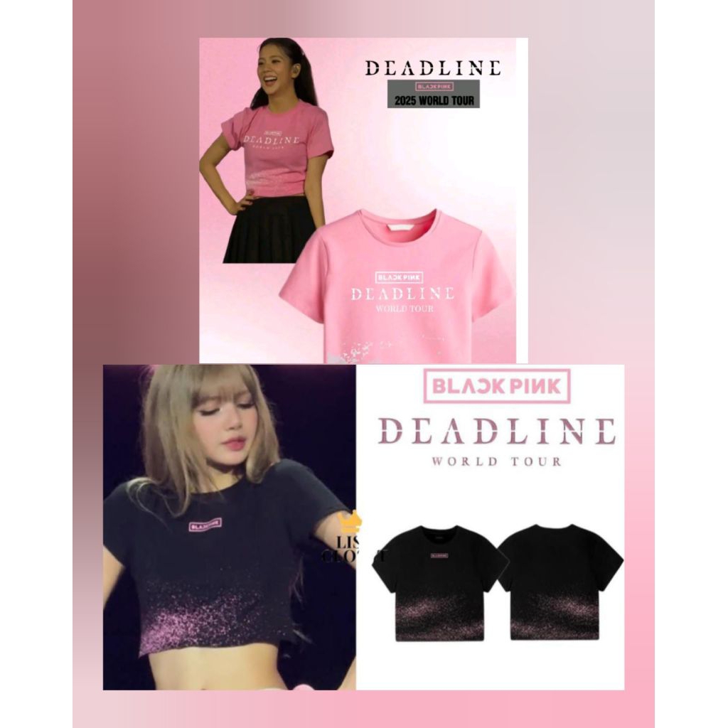T-shirt,Crop, singlet BLACKPINK DEADLINE OUTFIT KONSER
