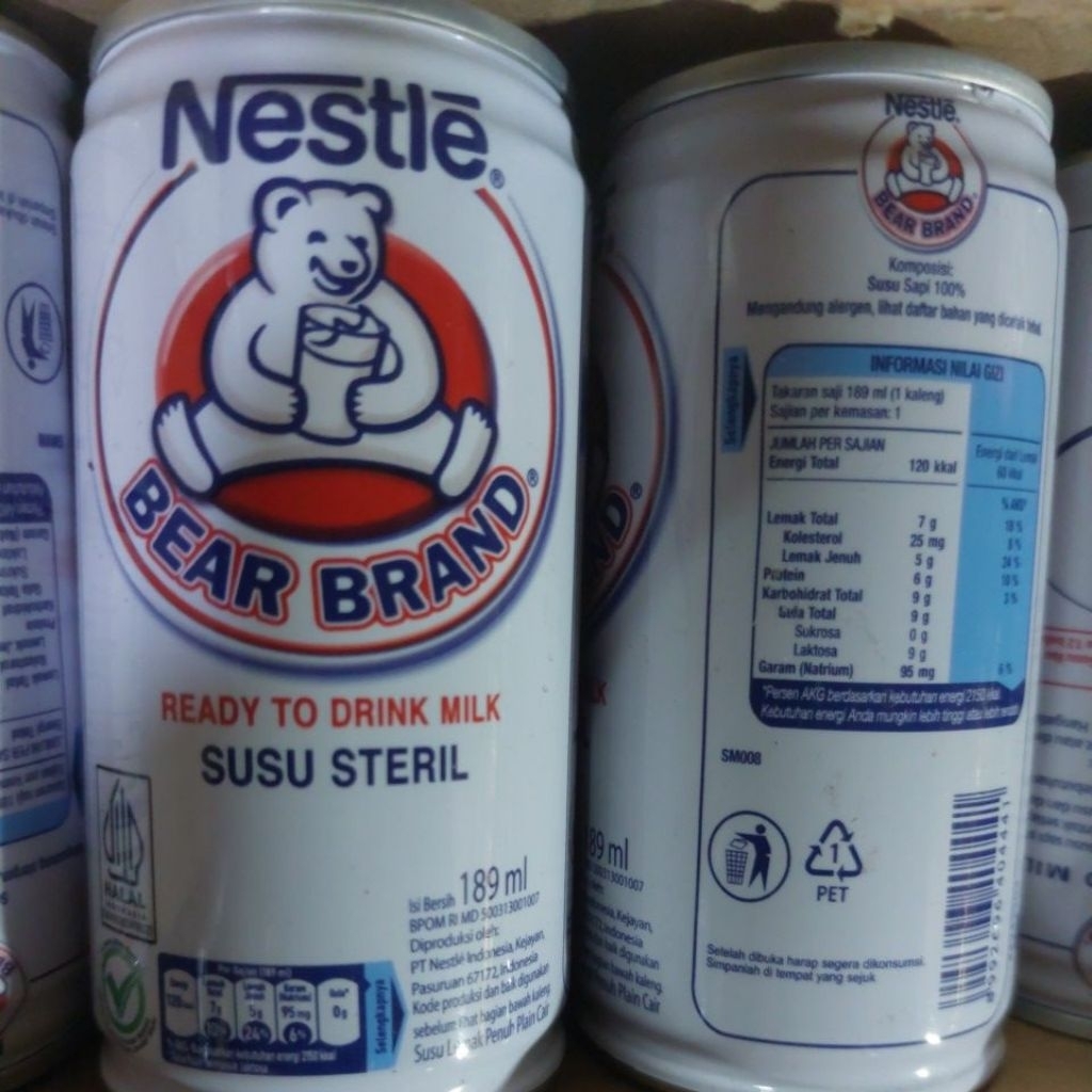 

susu steril bear brand 189ml Termurah