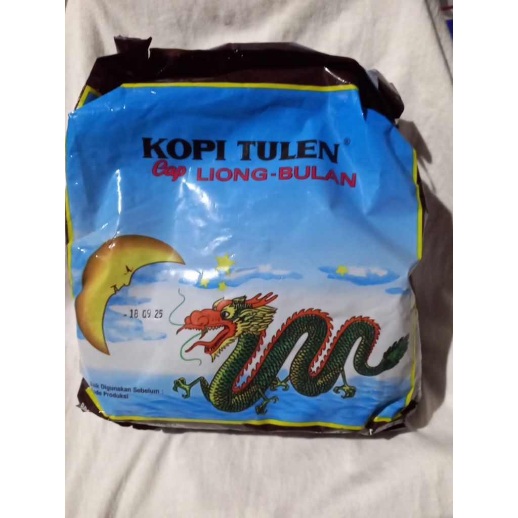

PROMO MURAH 1 BALL KOPI LIONG BULAN TANPA GULA @8 gr. ( isi 20 pack )