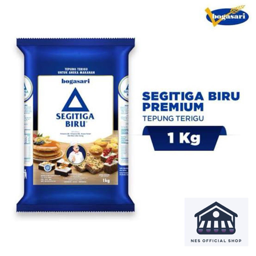 

Tepung Terigu Segitiga Biru Premium 1 Kg