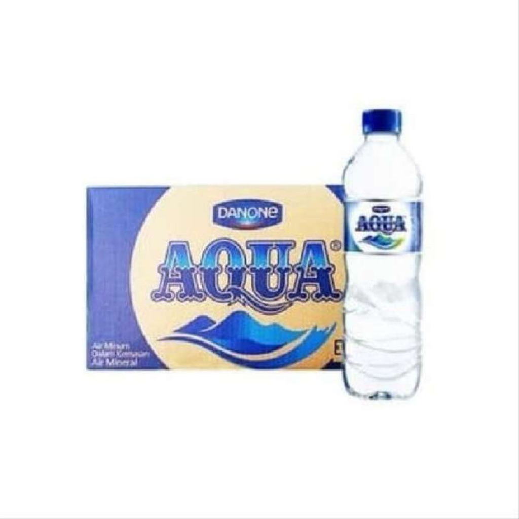 

aqua 600ml-1 dus isi 24 botol