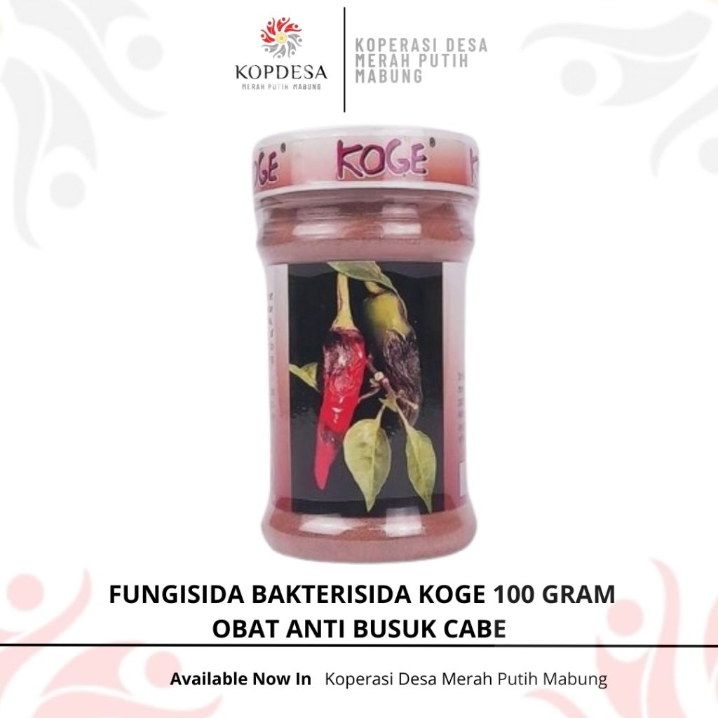 Fungisida Bakterisida Koge 100 Gram - Obat Anti Busuk Cabe