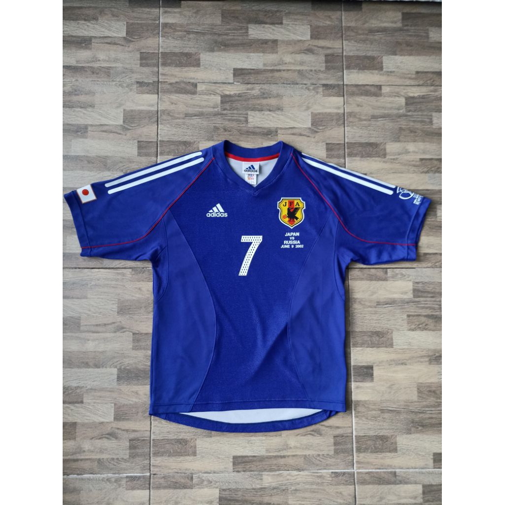 Jersey Jepang home 2002 world cup #7 Hidetoshi Nakata