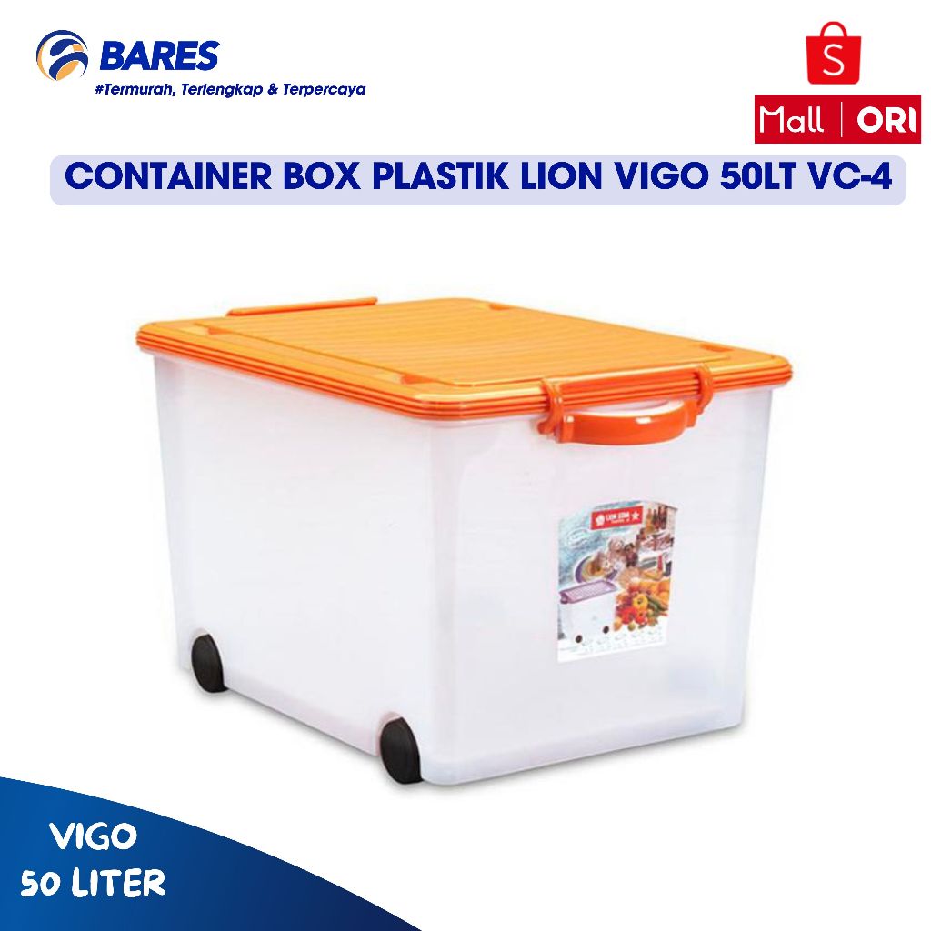 LION STAR Box Container Plastik Vigo Kapasitas 50 Liter