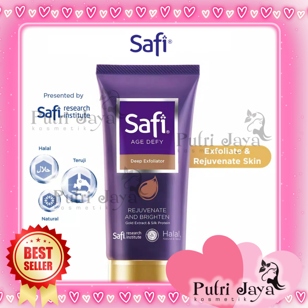 SAFI -Age Defy- Deep Exfoliator 75ml (Eksfoliasi Wajah Anti Aging).