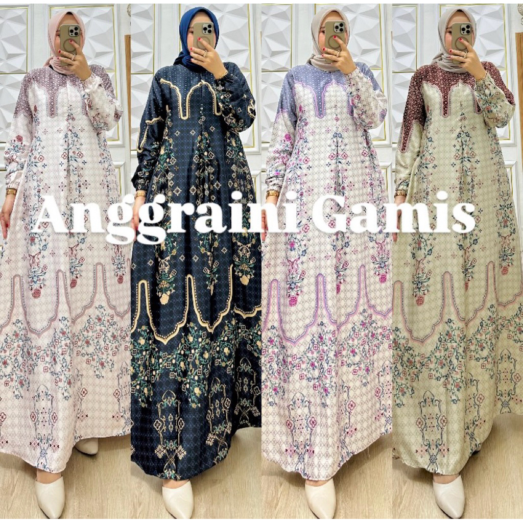 Aleena Dress |Gamis Jumbo Silky Premium / Real Pict Ready Size Jumbo / Busui Friendly / Promo /Terba