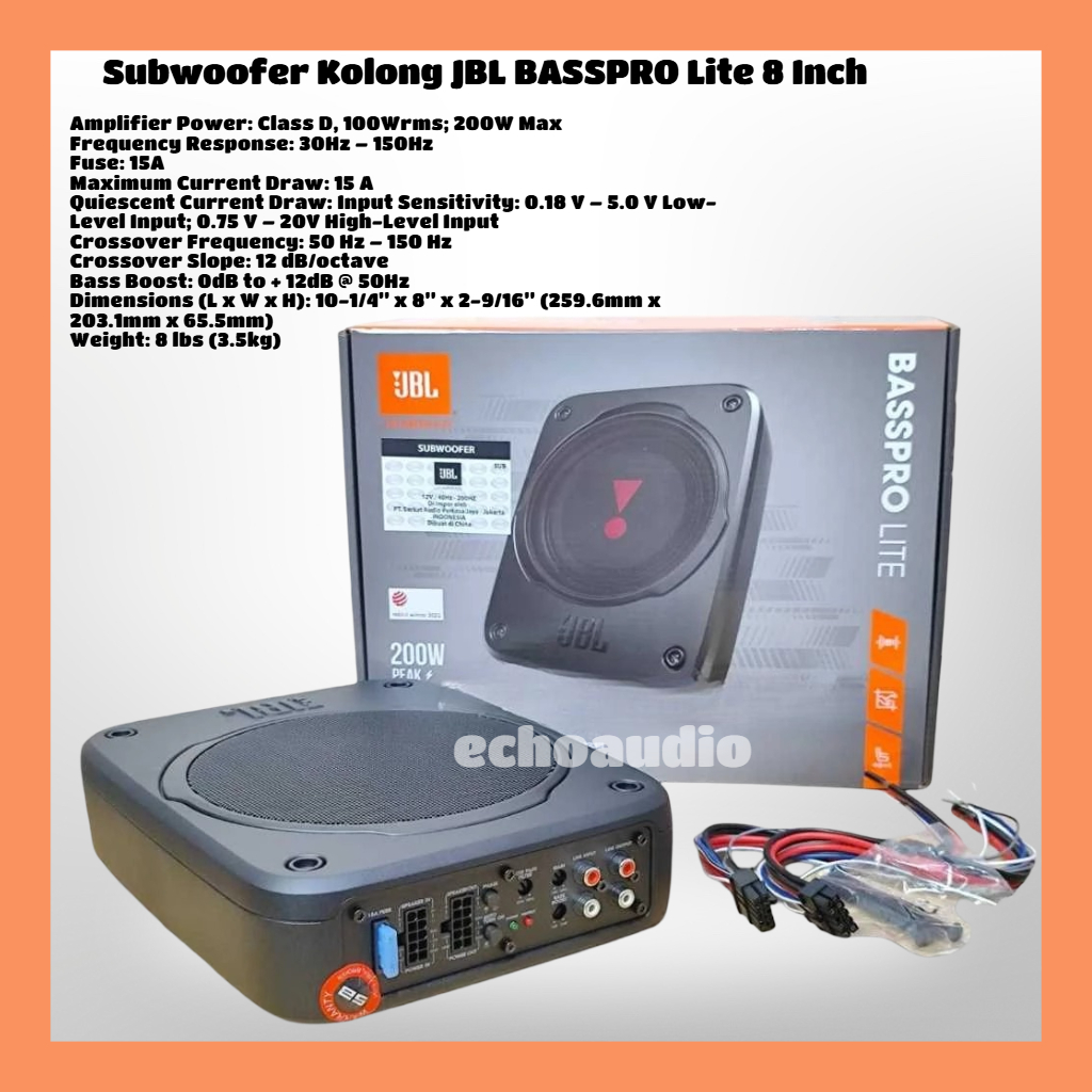 Subwoofer Kolong JBL BASSPRO Lite Subwoofer 8 Inch JBL Lite