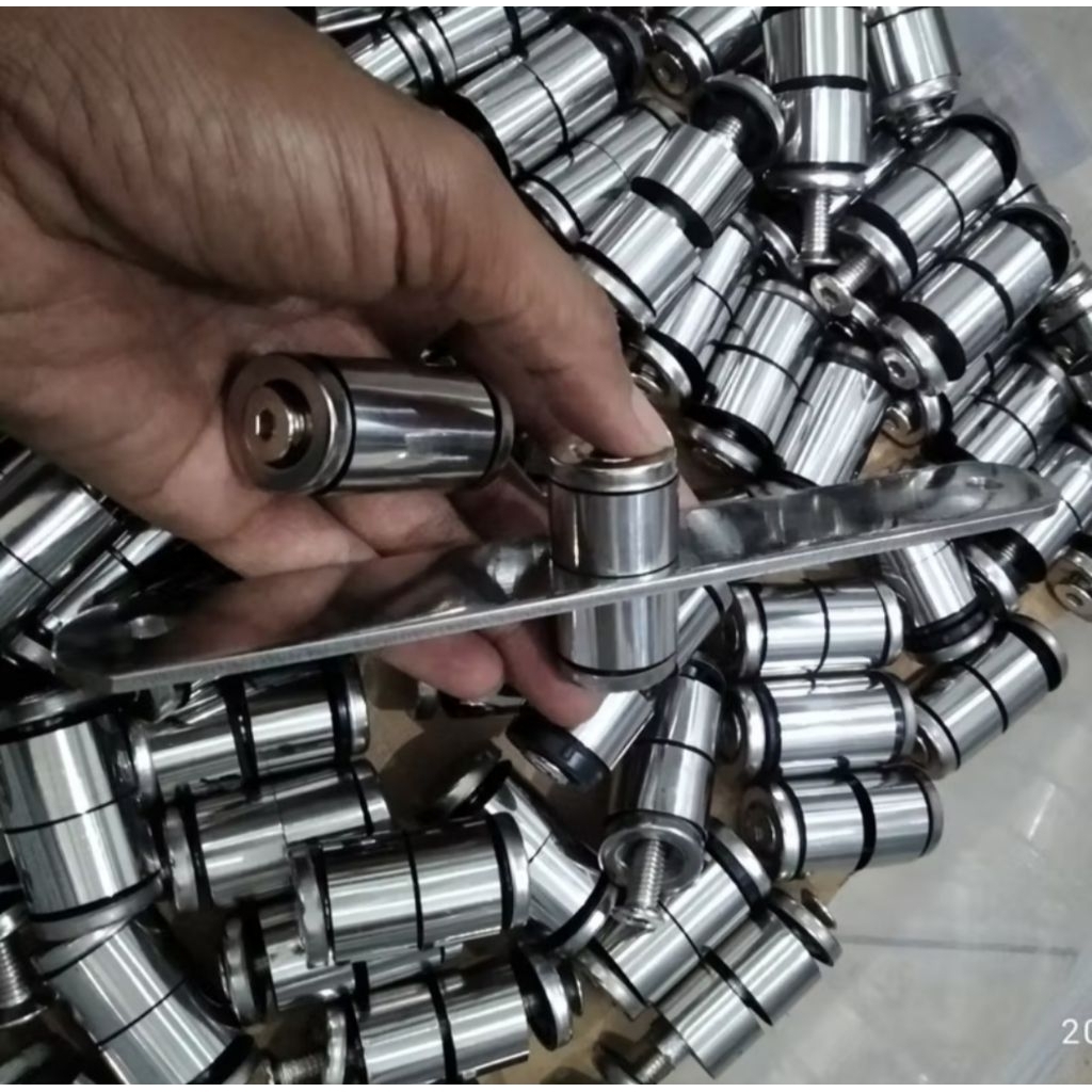 SILINDER PENJEPIT TIANG SAYAP SET RAILING TANGGA STAINLESS STEEL 304/201