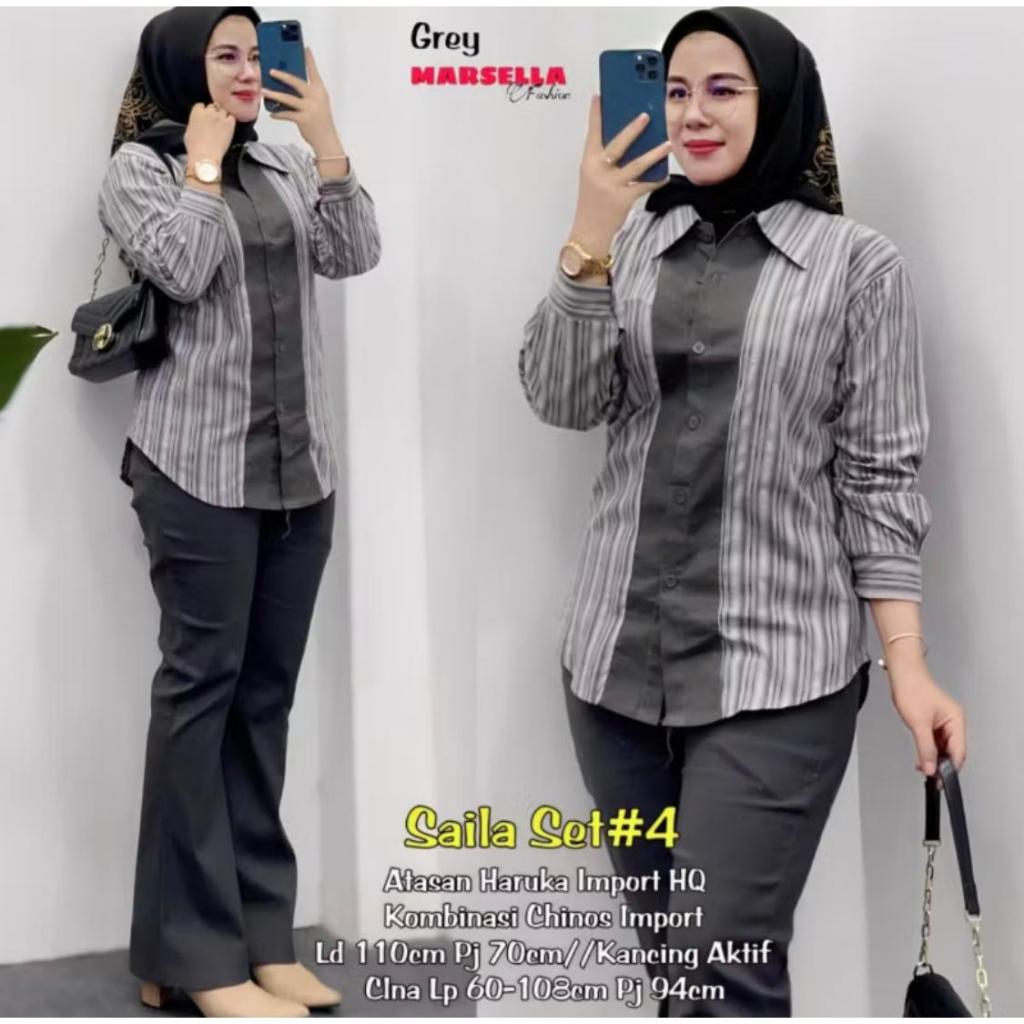 SETELAN CELANA CUTBRAY WANITA | ONESET CHINOS CELANA CUTBRAY | SAILA SET | AYUDIA SET | SETCEL CHINO