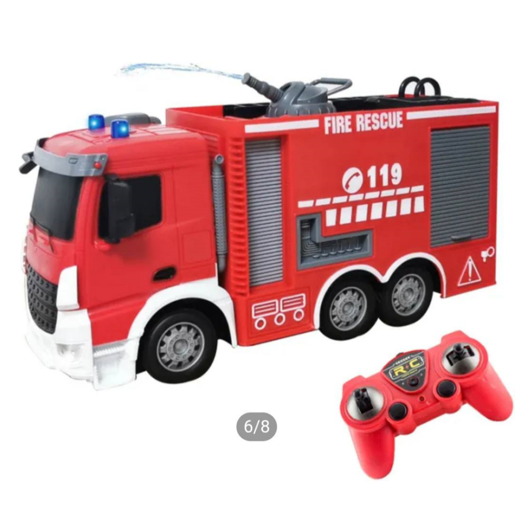 Mobil Remot Truk Pemadam RC Semprot Air 2,4Ghz Spraying Water Quality Fire Truck Remote Control