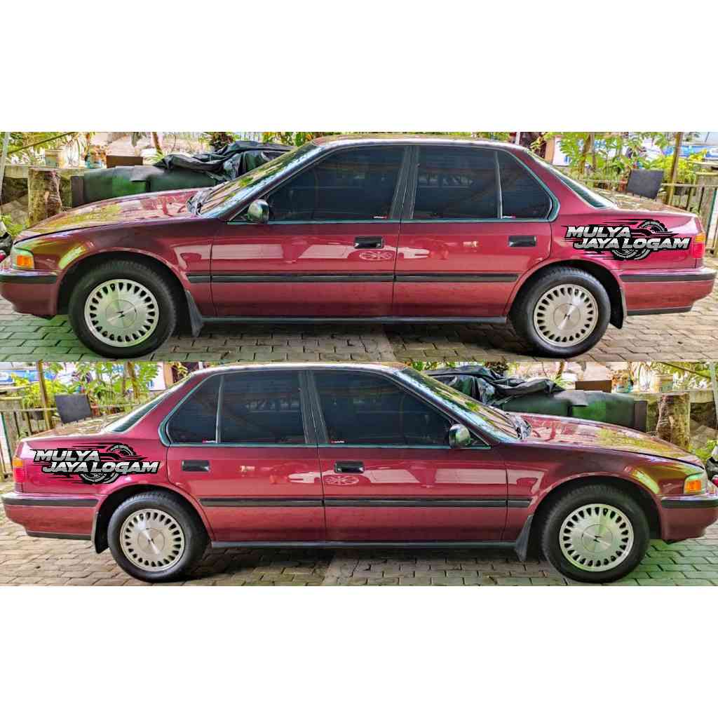 2645 cutting sticker body samping custom nama suka suka 3 warna mobil accord maestro